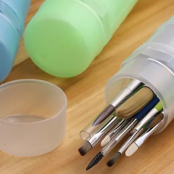 

Creative Thickening Brush Pen Box Pencil Case Protect Water Chalk Watercolor Oil Paint Other Painting Tools school supplies etui