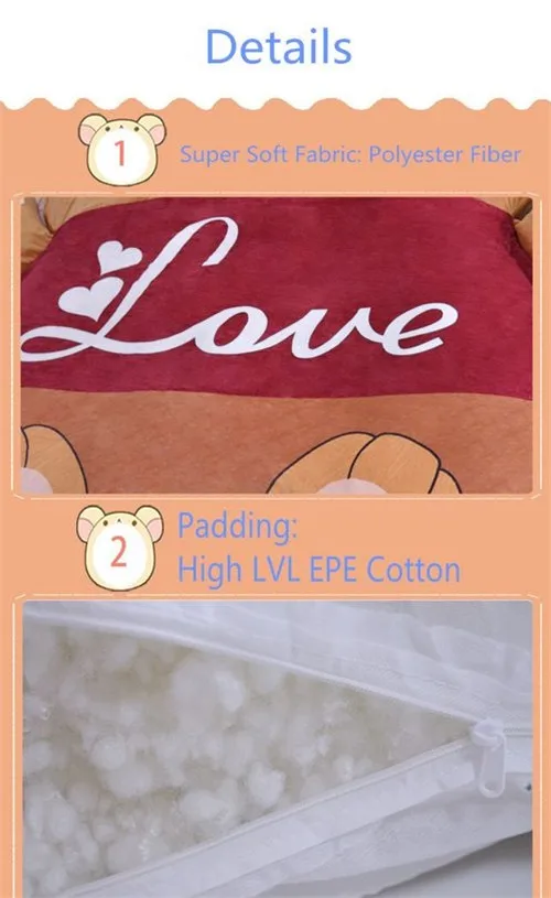 Fancytrader 2018 Giant Plush Stuffed Cartoon Love Bear Sofa Bed Sleeping Bed with Padding 2 Sizes (11)