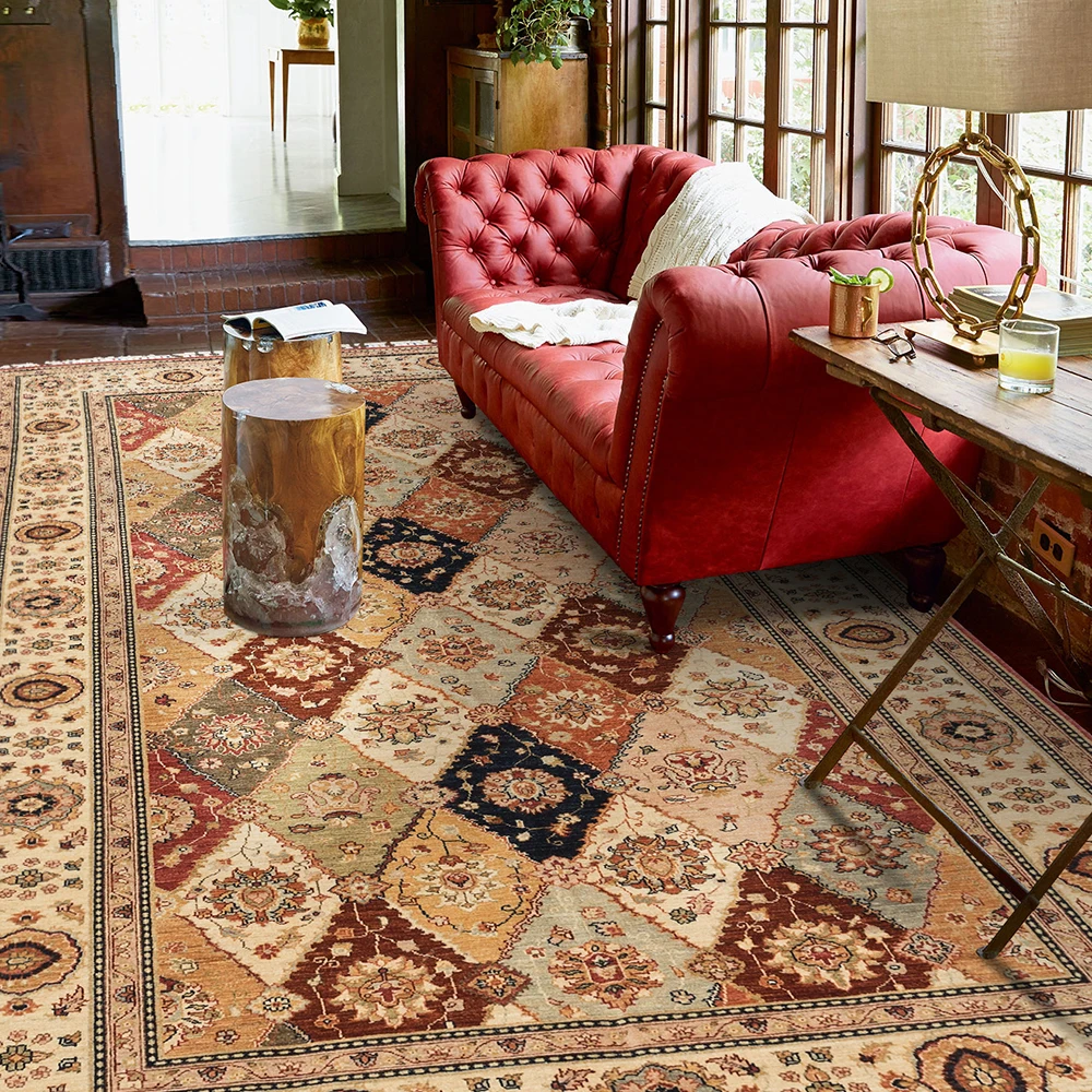 Видение вкус руководство галстук коллекция роскошный современный непрерывной системы гостиная Шерсть ковер корт Carpetgc193kilimyg40