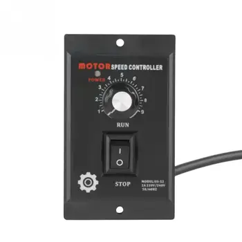

AC Motor Speed Controller 400W AC 220V Motor Speed Pinpoint Regulator Controller Forward and Backward