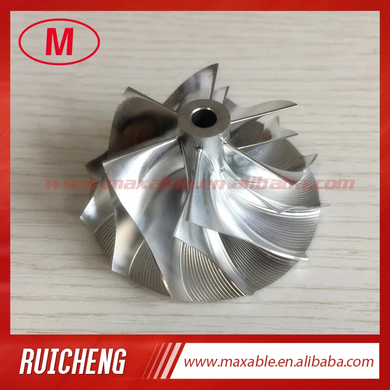 RHF5 6+6 blades 43.40/56.00mm High performance turbo billet/milling/aluminum 2024 compressor wheel for VF46/VF44/VF45/VF47 | Автомобили и