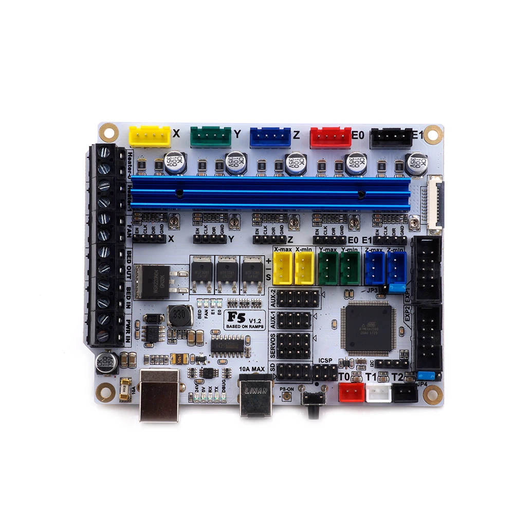 Плата управления 3d-принтером F5 V1.2 на базе ATMEGA 2560 заменяющая основание 1,4& Ramps 1,4 Плата управления lerBoard с USB