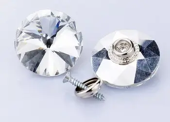 

1000pcs/lot 20-30mm Satellite st Glass Crystal Nails Button Crystal buckle soft bag. Sofa nails. diamond buckle. Crystal Buttons