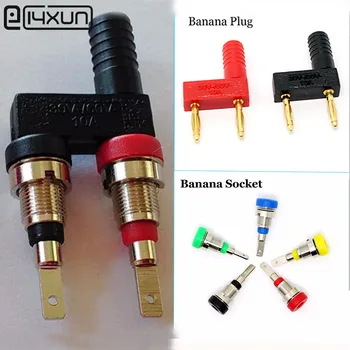 

50sets/lot = 100pcs 2mm Panel Mount Banana Jack Socket & 50pcs 2mm Short Circuit Banana Plug