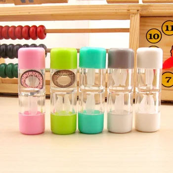 

Cute Candy Color Portable Contact Lens Case Vertical Contact Lens Care Water Box Lens Storage Case Container