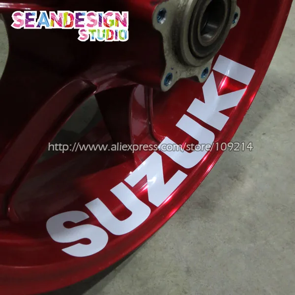 

For GSX-S1000 750 Hayabusa GSR750 GSX-R1000 750 600 V-Strom Motorcycle Wheel Sticker Decal Reflective Rim Bike Suitable