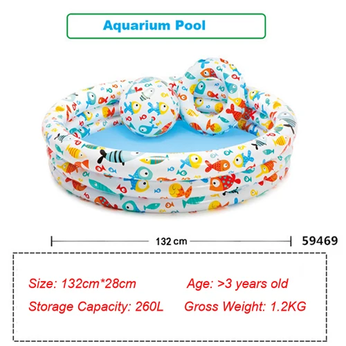 Надувной бассейн детский бассейн надувной детский аксессуары для бассейна детский ванна для бассейна бассейн игрушки - Цвет: Aquarium Pool