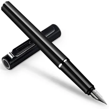 

DELI Fountain Pen Exquisite Metal Ink Pen F 0.7mm Student Writing Papeleria Office Signature Pen Gel Pen School Office Supplies