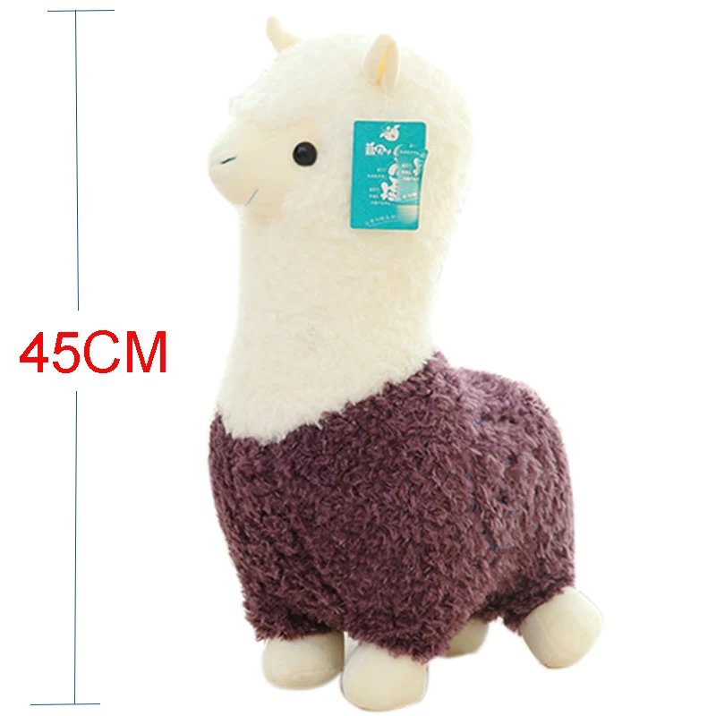 

45CM Alpaca Animals Plush Toys Soft Doll Christmas Gifts Toy Children Friend Decorate Family Sheep Doll For Children Gift K0453