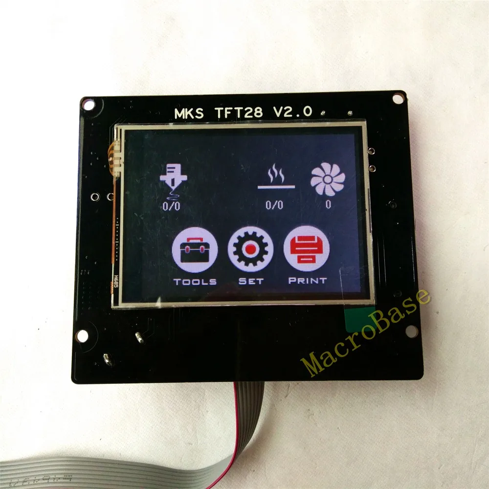 3d printing elements MKS TFT28 V2 0 touch screen RepRap controller panel colorful display SainSmart splash