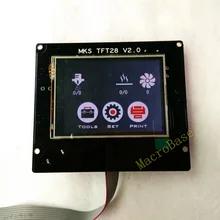 3d печать элементов МКС TFT28 V2.0 сенсорный экран RepRap контроллер панели красочный дисплей SainSmart всплеск экран led-Монитор