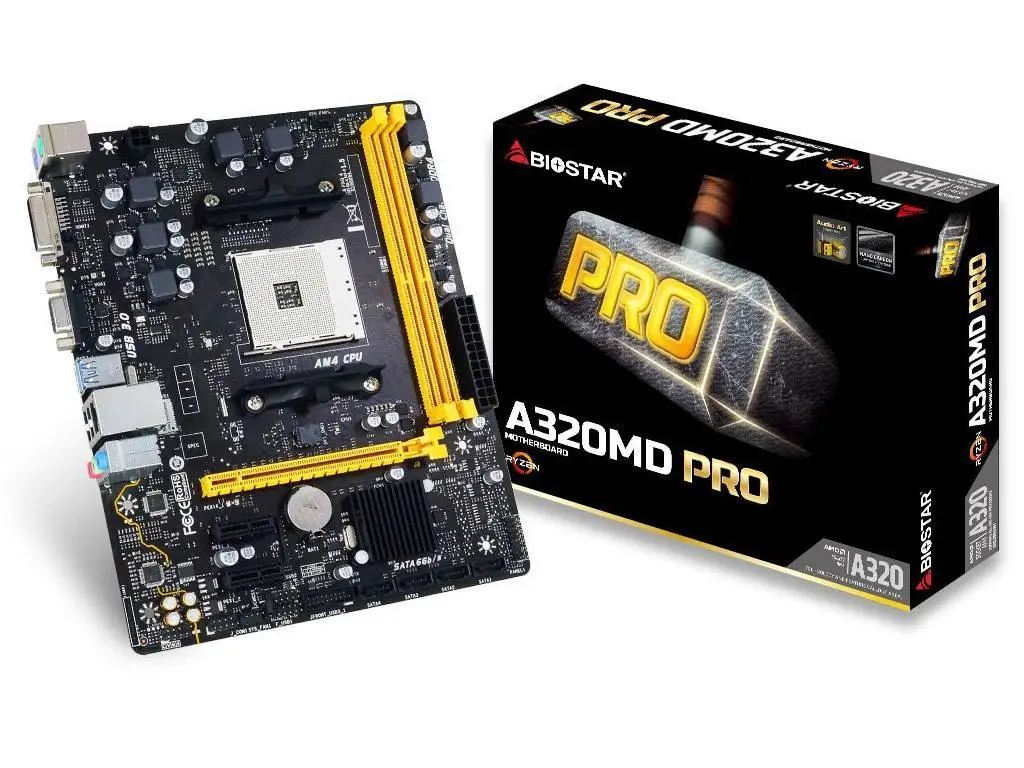  Voll neue Biostar A320MD PRO A320 Chipset AM4 Interface Desktop PC Motherboard Micro-ATX