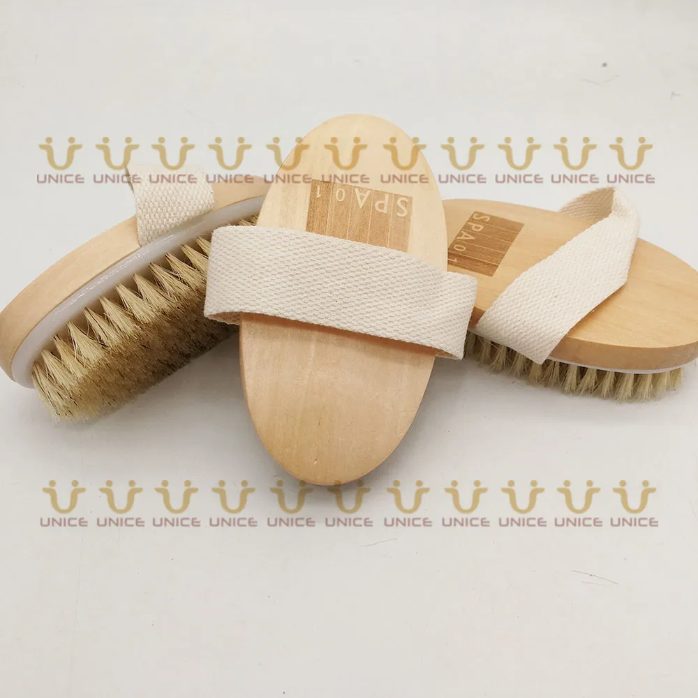 50 шт./лот кабан щетка для ванны из натуральной щетины древесины тела Кисть флэш-накопитель в деревянном корпусе с логотипом на заказ щётка