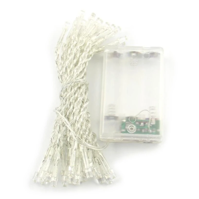 

HOT SALE Pocket Battery White 3M 30 Led String Fairy Party Festival Decor Light Lamp Bulb Lights