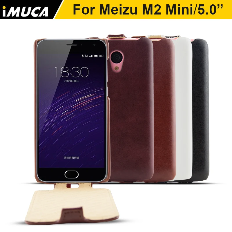 for meizu m2 mini Case For Meizu M2 Mini Meilan 2 Dual SIM 4G LTE luxury leather flip case cover iMUCA brand Mobile Phone Case