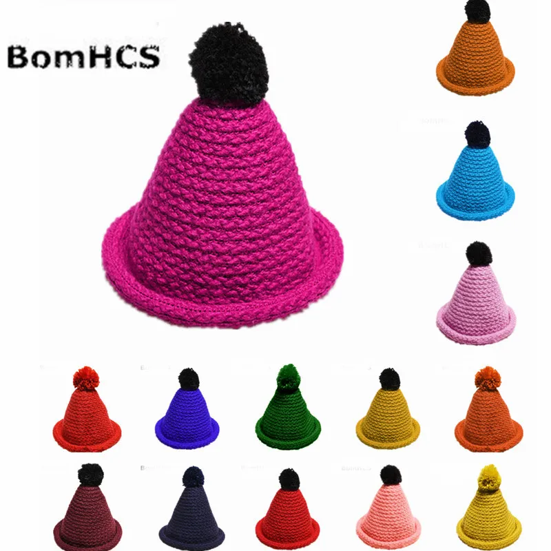 BomHCSCute модные Spire шапка заостренный шляпа осень-зима Теплые ручной работы Вязание шапочка женщина шляпа ведьмы