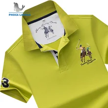 Мужские рубашки поло, брендовые, хлопковые, с коротким рукавом, Camisas, одноцветные, с вышивкой, поло, летние, со стоячим воротником, мужские рубашки поло размера плюс, S-7XL