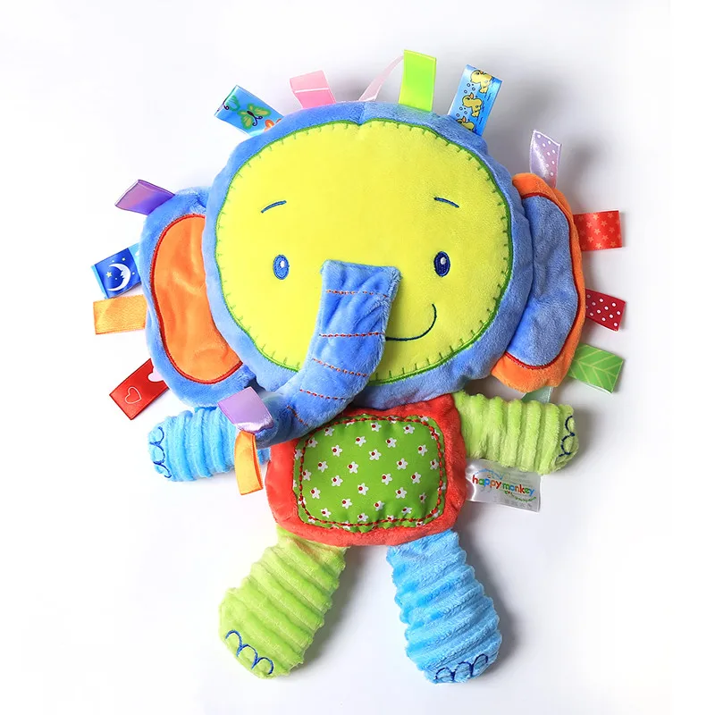Кольцо колокол детские мягкие плюшевые игрушки слон детская кроватка кровать подвесная игрушка в виде животного с животными для