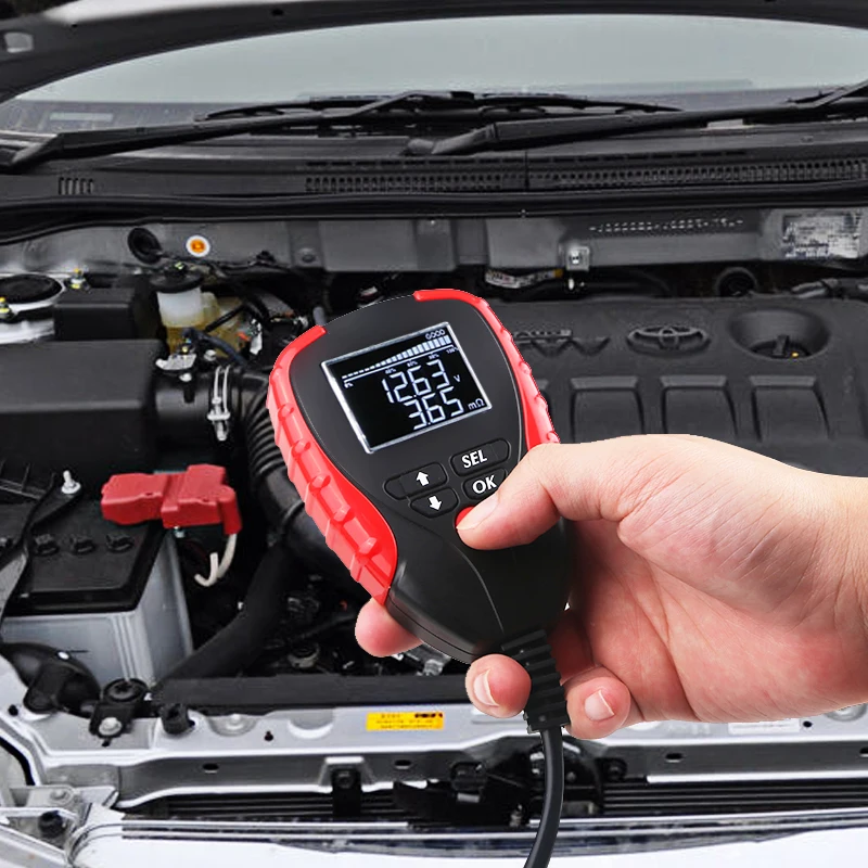 Автомобильный Батарея анализатор Digital 12V Батарея нагрузки Тесты из Срок службы батареи процент Напряжение сопротивления и AH ОСО и соотношение цена/качество