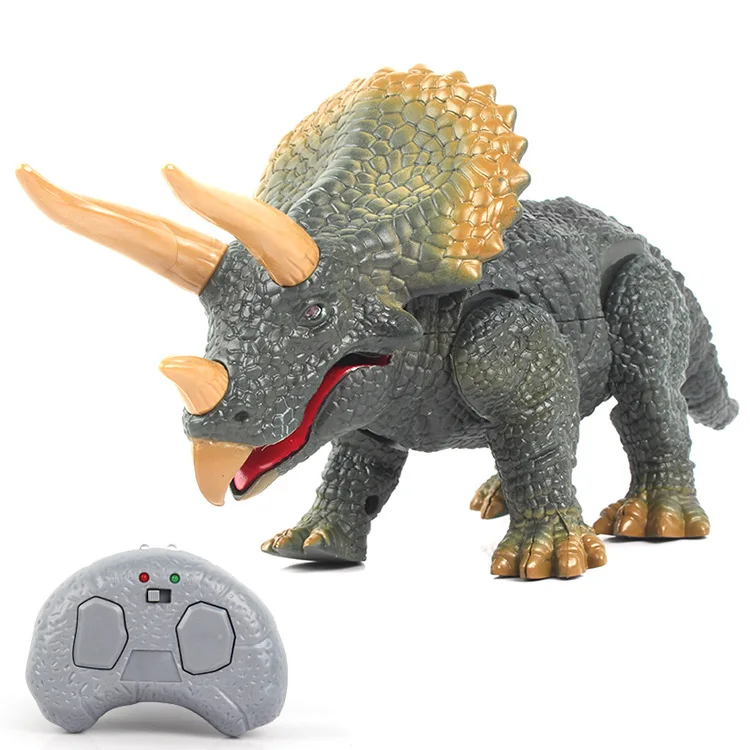 

Simulated Dinosaurs Walk Call Remote Control Electric Simulated Triceratosaurus Electric Remote Control Walk Dinosaur Boys Toy