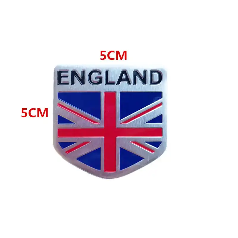 Union Jack England Flag Aluminum Sticker Auto Car 3D Logo Emblem Badge Decal