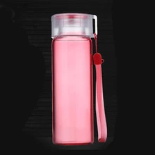 Portable Glass Water Bottle Sport Cups Personalized Glass Goblet Glasswares Drinking Jars Calice Jug Caneca Drinking Cup 50M1022