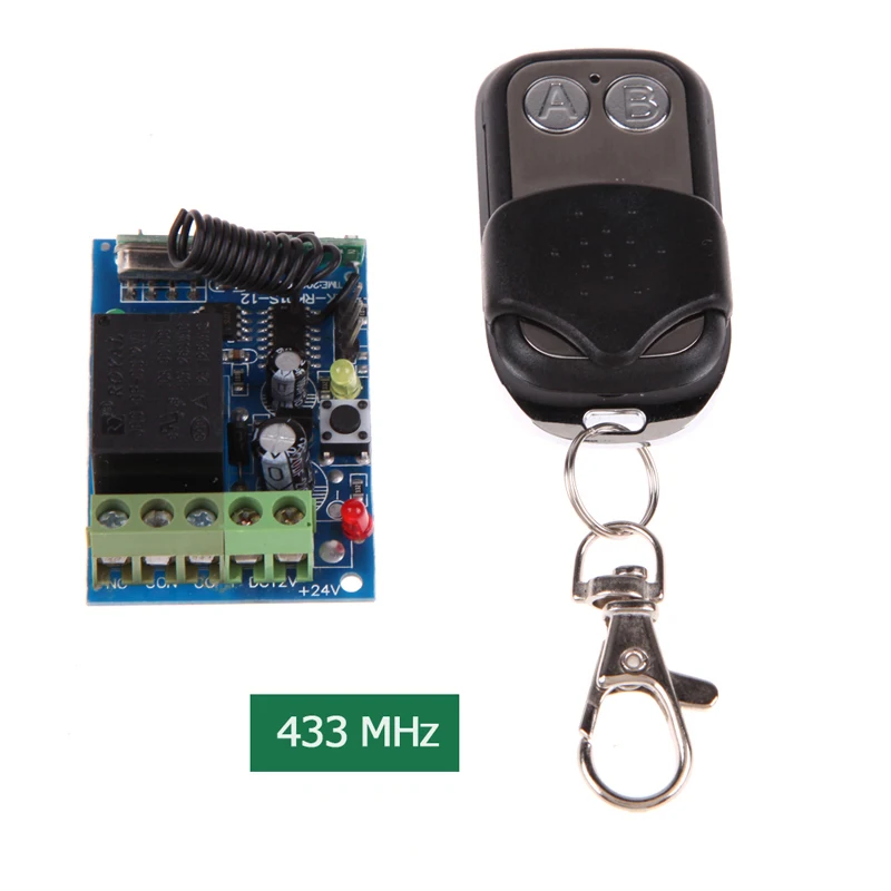 

New Practical DC 12V 433MHz Remote Control Switch Black Wireless Remote Control Controle Remoto uzaktan kumanda for house/cars