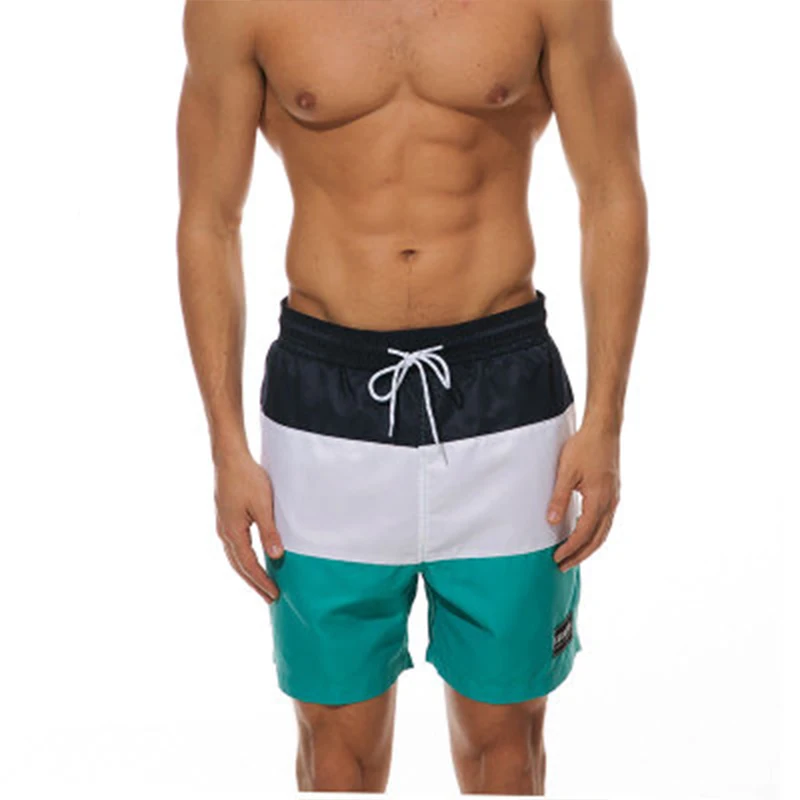 OA фитнес мужские пляжные шорты водонепроницаемые прямые дышащие большие трусы Бодибилдинг повседневные шорты для мужчин - Цвет: Зеленый