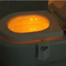 Motion Activated Toilet Nightlight Only activates in darkness 1Pcs