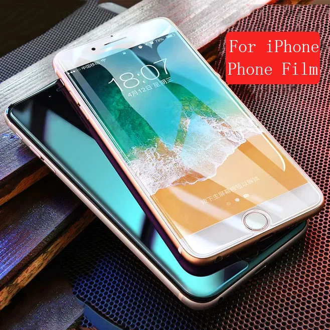 

For iPhone7 6 4.7 inch 2.5D 0.3mm Front Tempered Protective Glass 9H Ultra Thin Screen Protector Film For iPhone 7Plus X