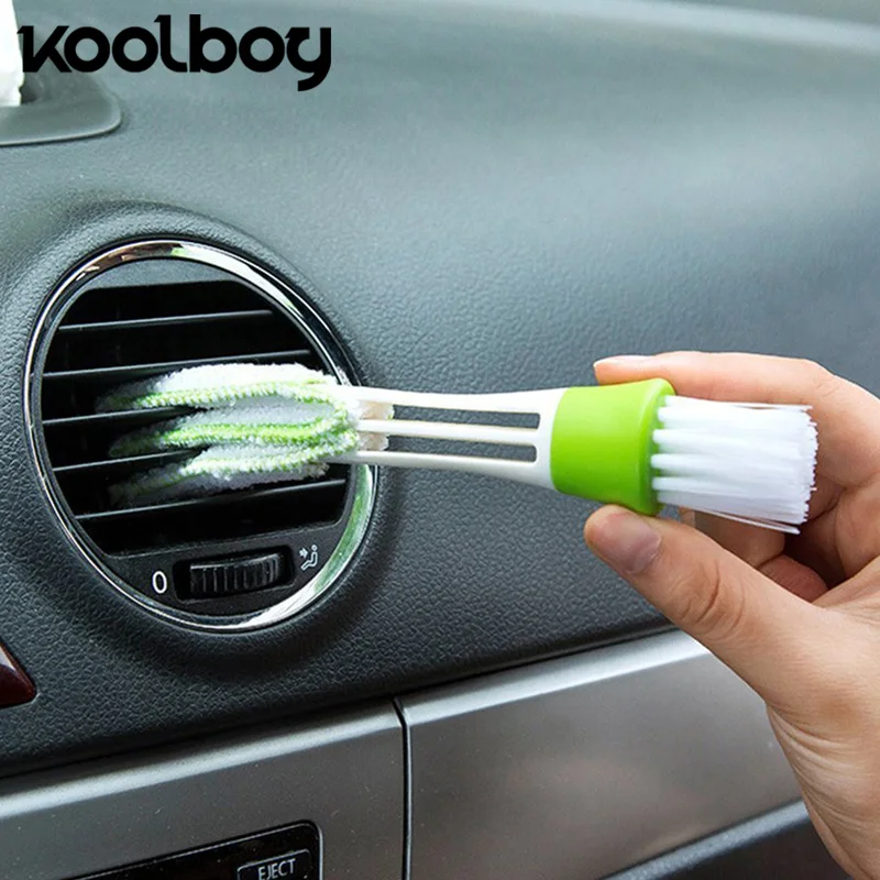 Universal Microfibre Double head Cleaning brush for Car Air vent