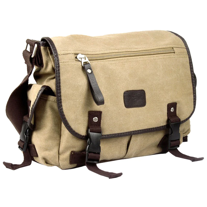 canvas crossbody messenger bag