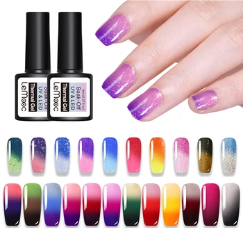 

LEMOOC 8ml 3 Colors Thermal Nail Gel Polish Temperature Color Changing Soak Off UV Gel Varnish Nail Art varnish
