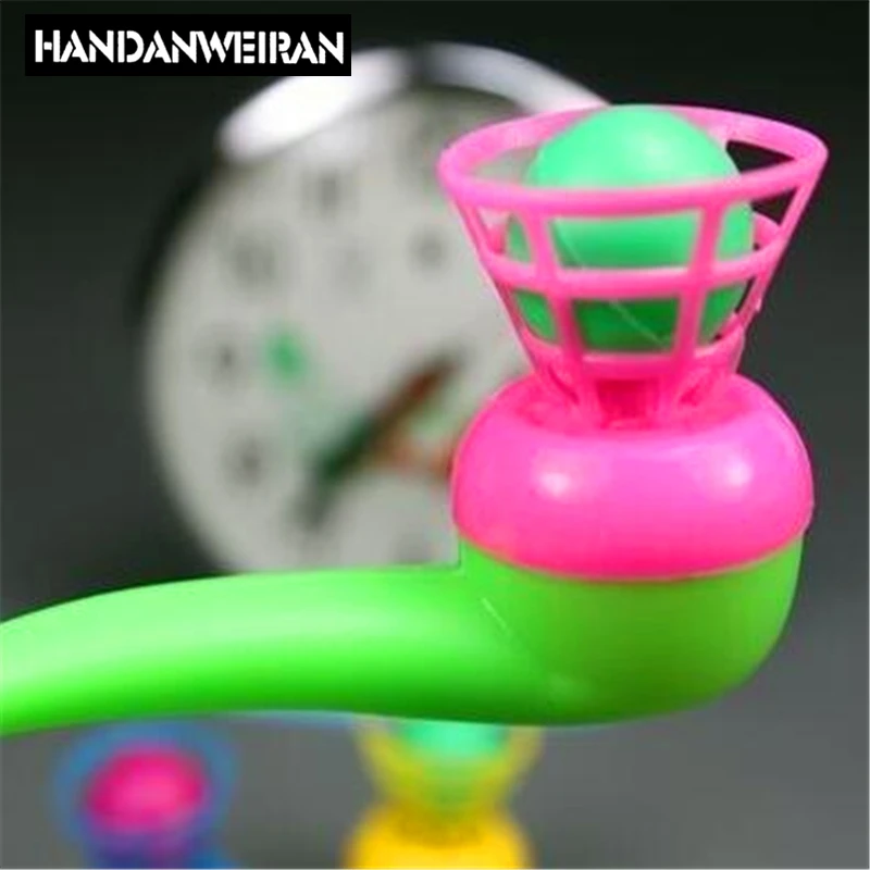 Novelty Floating Blow Balls Tube Toy Classic Traditional Plastic