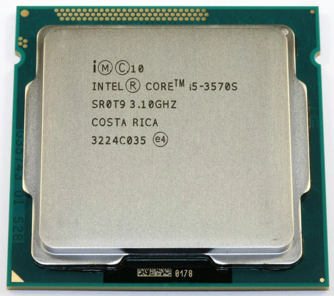 Процессор Intel Core I5 3570S четырехъядерный процессор 3,1 ГГц L3 = 6 м 65 Вт Разъем LGA 1155 настольный процессор работает