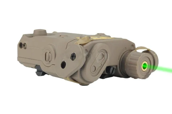 Tactical PEQ 15 Battery Case battery box + green laser black DE FG (6)