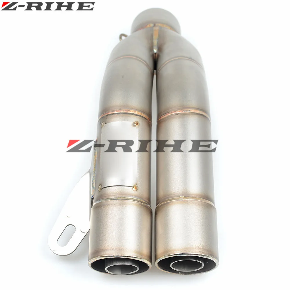 36 мм 51 qualUniversal мотоцикл двойной глушитель трубы для Kawasaki Z250 Z750 Z800 Z1000 ZR800 ZRX1200 Honda
