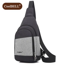 Coll Bell новые модные мужские нагрудные сумки на одно плечо сумки Деловые сумки-мессенджеры водонепроницаемый нейлоновый пакет Z856