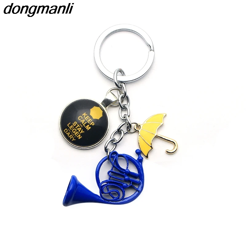 

1pc a lot HIMYM How I Met Your Mother Yellow Umbrella mother Blue French Horn keychain