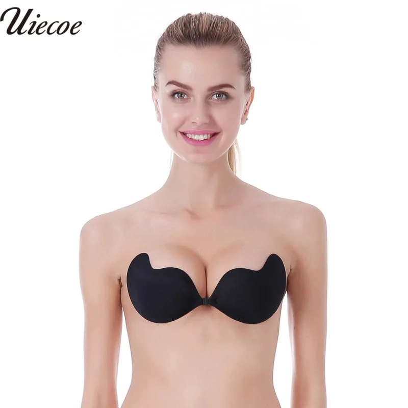 UIECOE Sexy BH Lace Bralette Super Push Up Bra Silicone Bra Stick On