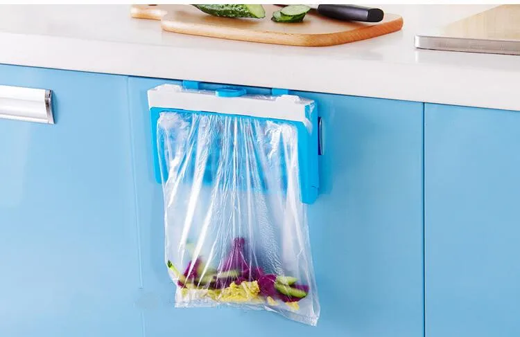Кухонные инструменты портативный складной мусорный пакет с ручками для хранения, держатель для кухонного мусора