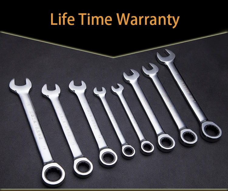 

Ratcheting Combination Wrench Set Hand Tools Gear Spanners Torque Instruments Multitool Kit for Car A Set of Key
