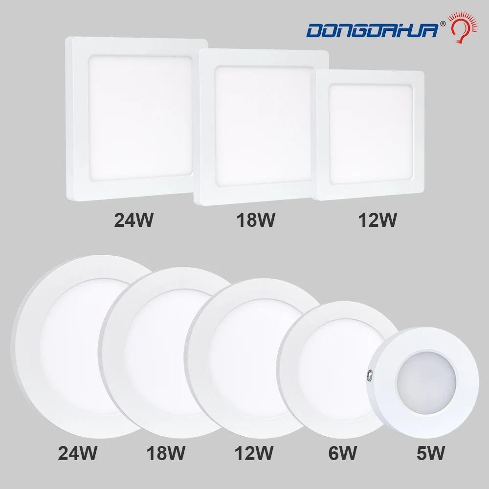 

HOT SALE 5W 6W 12W 18W 24W LED Panel Down Light 110V 120V 220V 230V 240V high power led bulb ceiling lamp Cool white/warm white