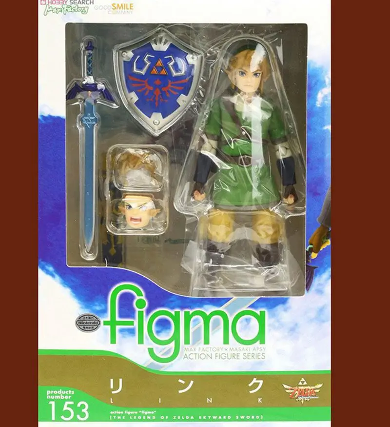 Фигурка из аниме Legend Of Zelda, 14 см, Zelda skyard Link Fiama 153#, ПВХ фигурка, мобильная Коллекционная модель, игрушки для детей