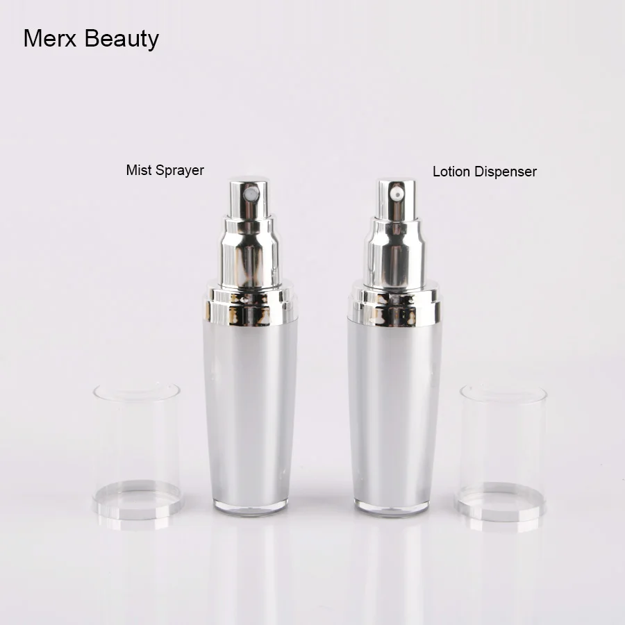 100ml Silver Acrylic Lotion Bottle Silver Emulsion Dispenser Lotion
