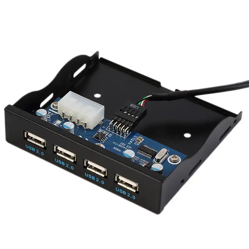 Передняя панель 4 порта usb хаб 2 0 адаптер расширения портативный разъем HA @