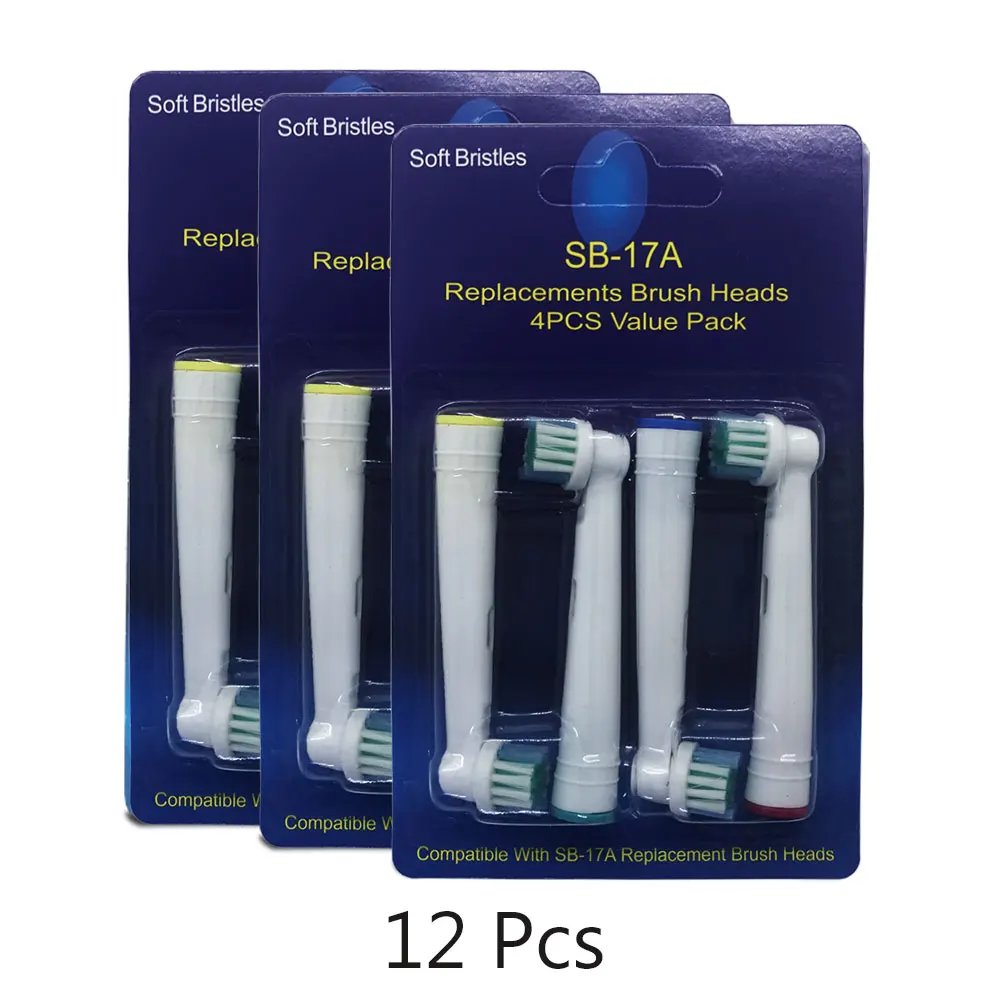 12 шт. сменные насадки для электрической зубной щетки Braun Oral B|electric toothbrush brush|toothbrush