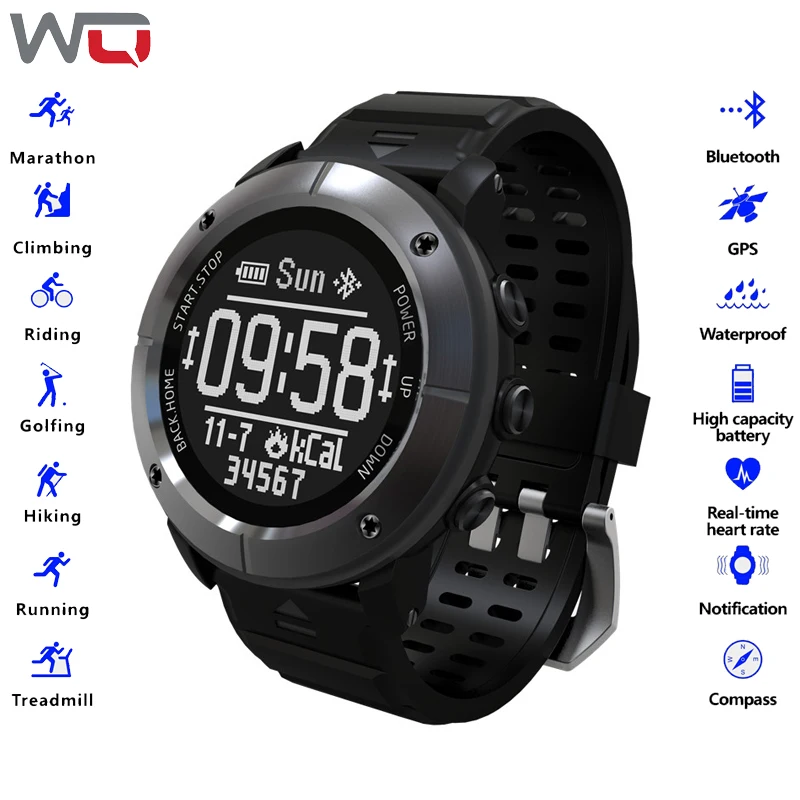 

WQ UW80C GPS Smart Watch Men SOS Activity Tracker Fitness Tracker Outdoor Swimming Sports Watch 100m Waterproof Smartwatch