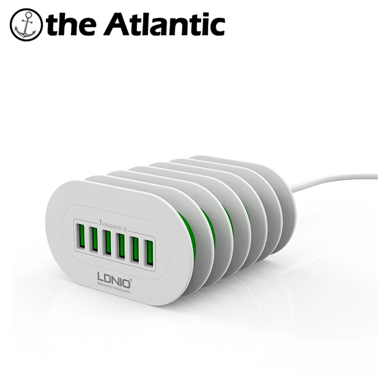 Универсальная стандартная розетка LDNIO 6 USB адаптеров док станция 5V7A удлинитель с