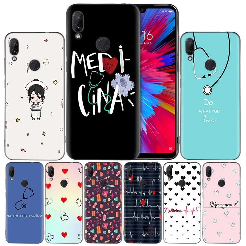 

Nurse Medical Medicine HealSilicone Case Cover for Xiaomi Mi 9 8 Play A1 A2 Redmi Note 7 6 6A 5 Plus S2 GO Lite Pro Pocophone F1